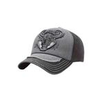 Uniquetrenders VMD609230 Unisex Eskitme Boğa Nakışlı Ayarlanabilir Beyzbol Kep Şapkası