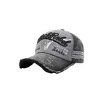 Uniquetrenders YCY540920 Unisex Eskitme Black Rebel Nakışlı Ayarlanabilir Beyzbol Kep Şapka