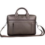 Unisex 14 inç Evrak Ve Laptop Çantası (Kahverengi)