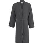 Unisex , 4 Kat Müslin Sabahlık / Bornoz /kimono - XL - Antrasit