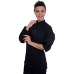 Unisex Aşçı Ceket Harman Gabardin Siyah
