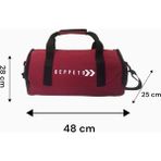 Unisex, Askılı, Seyahat, Günlük, Fitness Silindir Spor Çantası ve Ayakkabı Filesi - Bordo