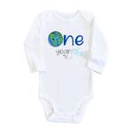 Unisex Bebek Beyaz 1 Yaş One Dünya Uzun Kol Çıtçıtlı Bebek Body 5522zaa, 3 Ay