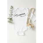 Unisex Bebek Beyaz Atatürk Imza Çıtçıtlı Body 1232jbbz, Yeni Doğan