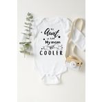 Unisex Bebek Beyaz Aunt Cooler Uzun Kollu Çıtçıtlı Body 1232oabzN, 3 Ay
