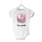 Unisex Bebek Beyaz Çıtçıtlı Tam Yemelik Body, 2-4 Yaş