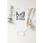 Unisex Bebek Beyaz Half Birthday Çıtçıtlı Body 1232nbb, 3 Yaş