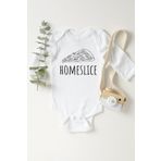 Unisex Bebek Beyaz Homeslice Uzun Kol Çıtçıtlı Body 5522era, 1 Yaş