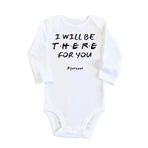 Unisex Bebek Beyaz I Will Be There For You Uzun Kollu Çıtçıtlı Body, 2-4 Yaş