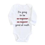 Unisex Bebek Beyaz Mühendis Olacak Çıtçıtlı Body 1232eabz, Yeni Doğan