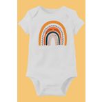 Unisex Bebek Beyaz Organik Baskılı Pamuklu Body LMN1172DN, 3 Ay