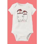 Unisex Bebek Beyaz Organik Baskılı Pamuklu Body LMN1172E, 1 Yaş