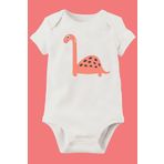 Unisex Bebek Beyaz Organik Baskılı Pamuklu Body LMN1172H, 6 Ay
