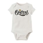 Unisex Bebek Beyaz Organik Baskılı Pamuklu Body LMN1172K, 3 Yaş