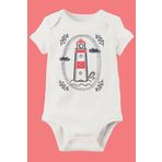 Unisex Bebek Beyaz Organik Baskılı Pamuklu Body LMN1172S, 3 Ay