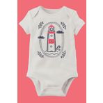 Unisex Bebek Beyaz Organik Baskılı Pamuklu Body LMN1172SN, Yeni Doğan