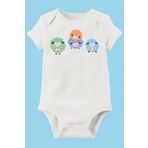 Unisex Bebek Beyaz Organik Baskılı Pamuklu Body LMN75581KN, 9 Ay