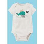 Unisex Bebek Beyaz Organik Baskılı Pamuklu Body LMN75581LN, 3 Yaş