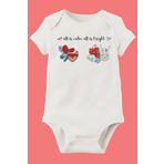Unisex Bebek Beyaz Organik Baskılı Pamuklu Body LMN75581R, 3 Yaş