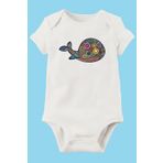 Unisex Bebek Beyaz Organik Baskılı Pamuklu Body LMN75581S, 3 Yaş