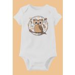 Unisex Bebek Beyaz Organik Baskılı Pamuklu Body LMN88743B, 9 Ay
