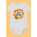 Unisex Bebek Beyaz Organik Baskılı Pamuklu Body LMN88743H, 6 Ay