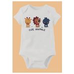 Unisex Bebek Beyaz Organik Baskılı Pamuklu Body LMN88743J, 3 Yaş