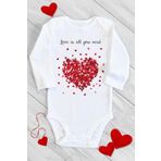 Unisex Bebek Beyaz Uzun Kol Çıtçıtlı Body 1232gbbz, 2-4 Yaş