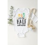 Unisex Bebek Beyaz Uzun Kol Çıtçıtlı Body 1232obN, 2 Yaş