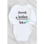Unisex Bebek Beyaz Uzun Kollu Çıtçıtlı Body 1232cabz, 3 Yaş