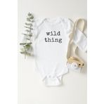 Unisex Bebek Beyaz Wild Thing Uzun Kollu Çıtçıtlı Body 5522nN, 1 Yaş