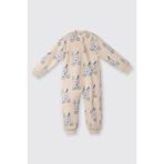 Unisex Bebek Desenli Bej Uyku Tulumu 4 Yaş (104 cm)