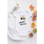 Unisex Bebek Uykusuz Her Gece Baskılı Ekru, 2-4 Yaş