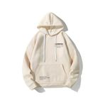 Unisex Bej The Happiest Baskılı Sweatshirt Bej