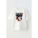 Unisex Bilardo Topu Tasarım Baskılı Pamuk Beyaz Oversize T-Shirt