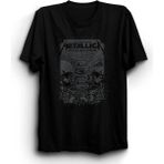 Unisex Bol Kalıp Metallica, Black Album, Rock, Metal Tişört - Siyah - XL
