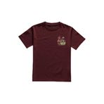 Unisex Bordo T-shirt Korku Filmi Halloween Chucky Freddy Cadılar Movie Ön Baskılı Tişört Bordo