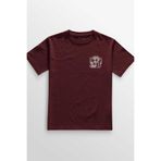 Unisex Bordo T-shirt Sweat Saint Gothic Kutsal Melek Angle Basklı Bisiklet Yaka Bordo