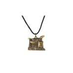 Unisex Bronz Bateri Kolye Model