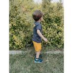 Unisex Çocuk Hardal Şort - 8 - 9 Yaş - 01S-Sarı