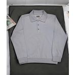Unisex Çocuk Polo Yaka Uzun Kollu Tişört Sweatshirt BEJ 10-11 YAŞ