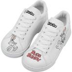 Unisex Çocuk Vegan Deri Beyaz Sneakers - Warner Bros What's up Doc Bugs Bunny Tasarım