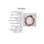 Unisex Dogal Tas Akik Koruyucu Stres Bilekligi