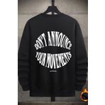 Unisex Dont Baskılı Bisiklet Yaka Sweatshirt