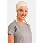 Unisex Düz Bej Cerrahi Doktor Hemşire Hastane Aşçı Saç Bonesi