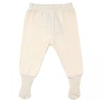 Unisex Ekru Fitilli Çoraplı Tek Alt Pantolon