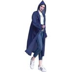 Unisex Eva Kumaş Su Rüzgar Geçirmez Yağmurluk - Standart - Lacivert