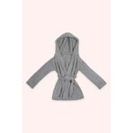 Unisex Gri Peluş Sabahlık 6 Yaş (116 cm)