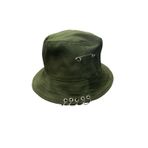 Unisex Halka Piercingli Bermuda Şapka Bucket (Asker Yeşili)