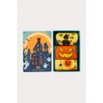 Unisex Halloween Desenli 3'lü Kutulu Soket Çorap